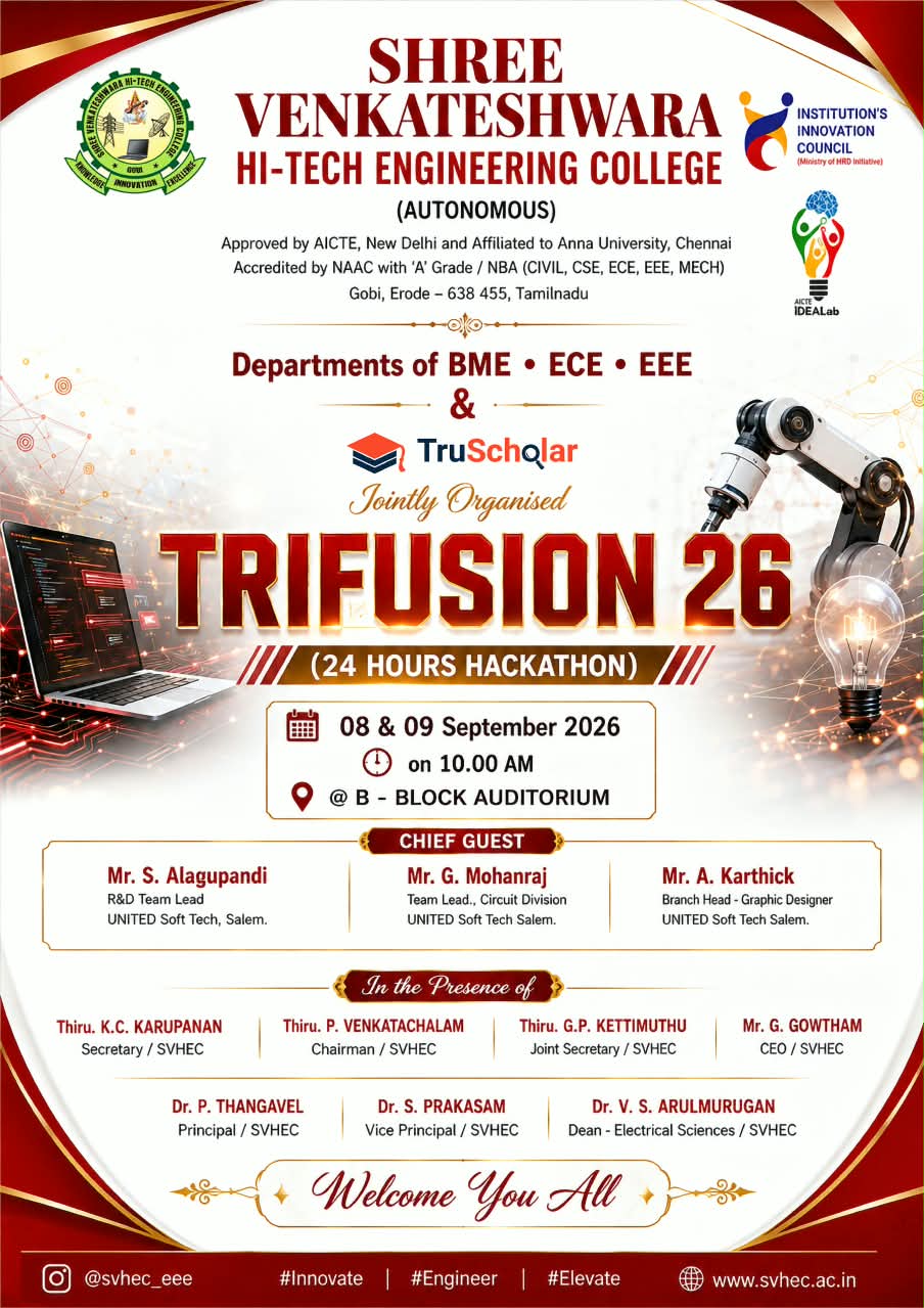 TRIFUSION 26 – 24 Hours Hackathon